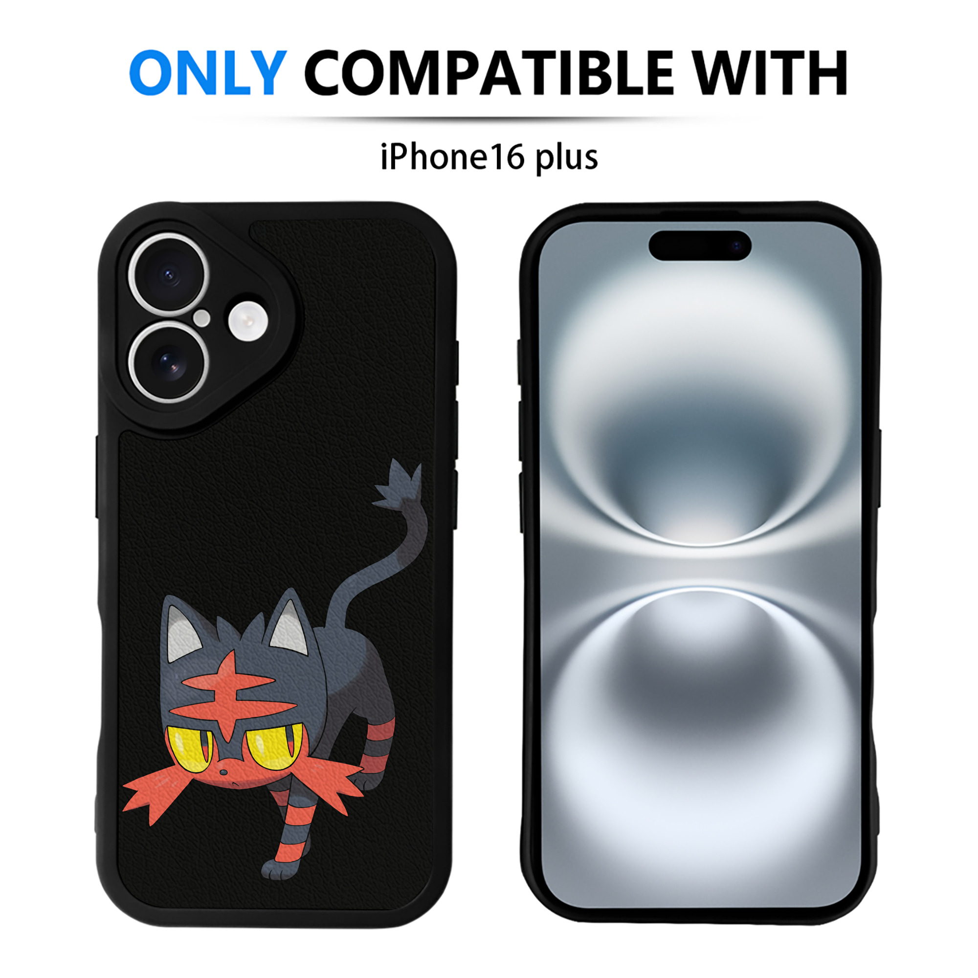 （画像用） ポケットモンスター Pokémon 【iPhone 16シリーズ対応】シリコンスマホケース（レザー調） 材質：シリコン